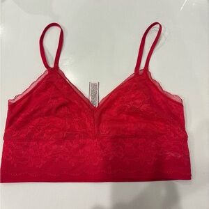 Victoria's Secret Red Lace Bralette